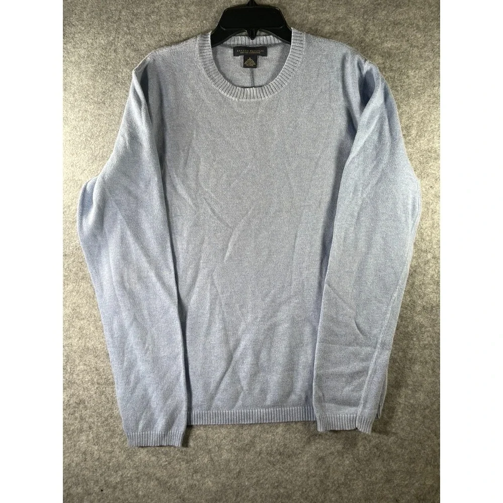 Banana‎ Republic S Cashmere Crew-Neck Sweater Light Blue Minimalist